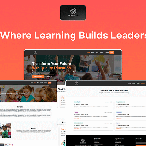 education website template for schools